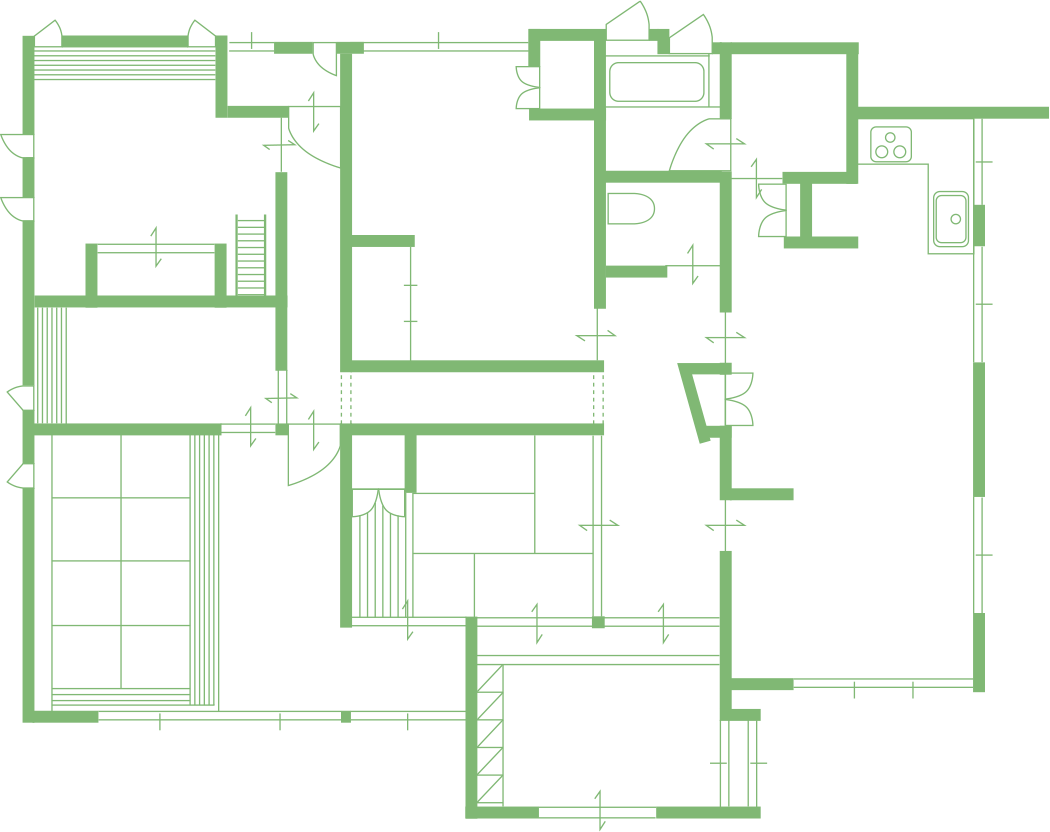 同居スタイル間取り図