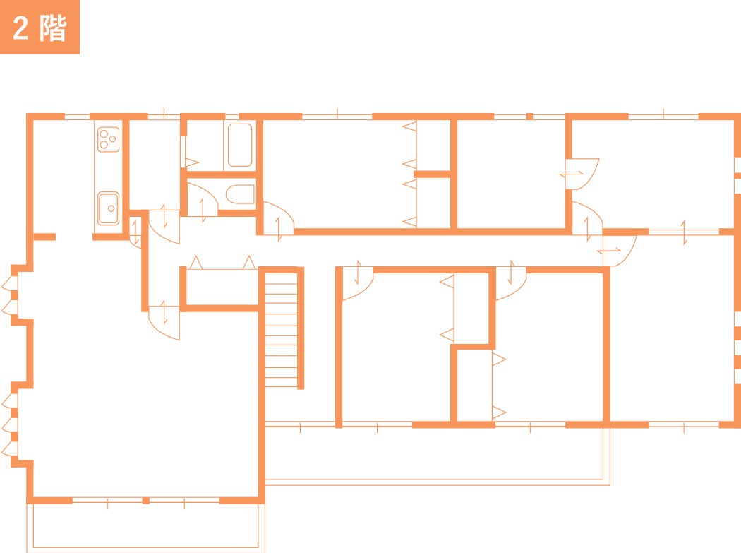 半同居スタイル間取り図2
